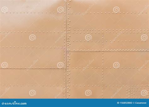 Metal Aluminum Surface Of The Aircraft Fuselage Texture Stock Image