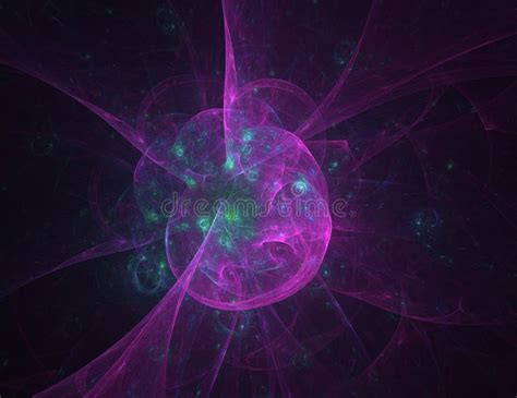 Purple Nebula Abstract Background Stock Illustration - Illustration of ...