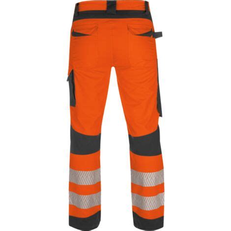 Pantalon de travail haute visibilité fluo orange anthracite Würth MODYF 46