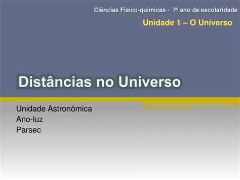 Parsec Quantos Anos Luz - PPT - Unidade Astronómica Ano-luz Parsec PowerPoint Presentation, free ...