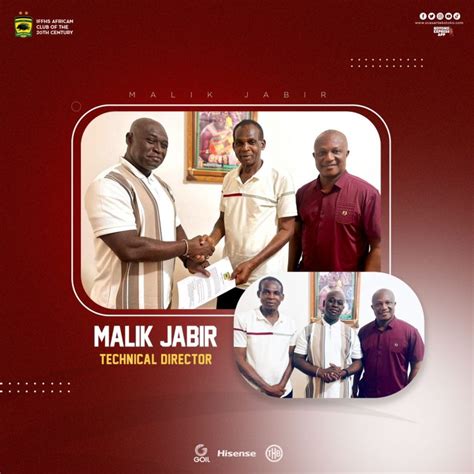 Asante Kotoko Appoints Club Legend Malik Jabir As New Technical