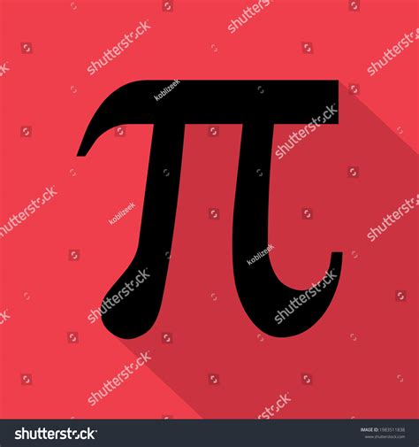 Pi Mathematical Symbol Geometry Formula Icon Stock Vector Royalty Free