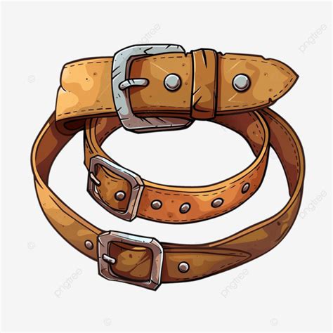 Clothing Leather Belt Cartoon Clothing Leather Belt PNG Transparent