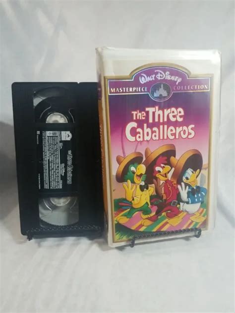 WALT DISNEY S THE Three Caballeros VHS Clamshell Masterpiece