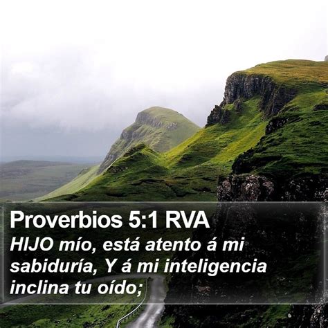 Proverbios Rva Hijo M O Est Atento Mi Sabidur A Y Mi