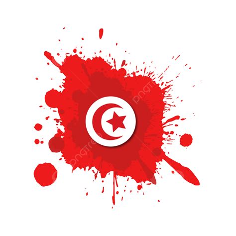 Gambar Berus Warna Air Bendera Tunisia Bendera Tunisia Goresan Kuas