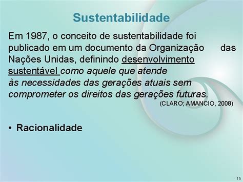 Gesto Ambiental E Desenvolvimento Sustentvel Aula Jos