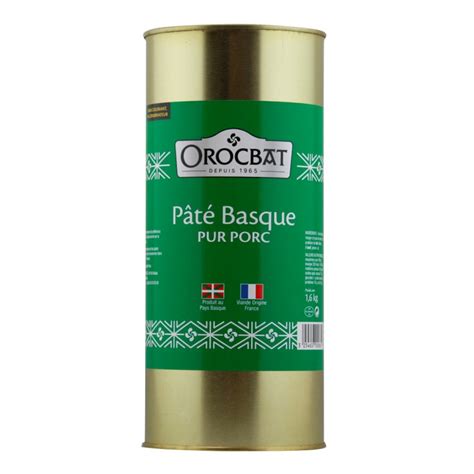 Vente en ligne Pâté Basque pur Porc OROCBAT