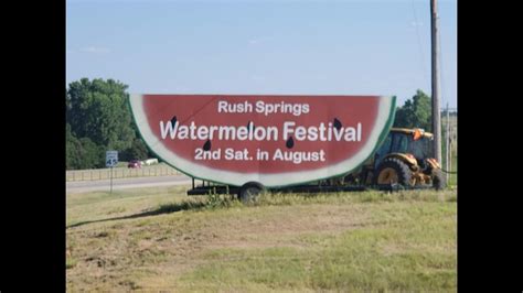 Watermelon Festival Rush Springs Oklahoma Youtube