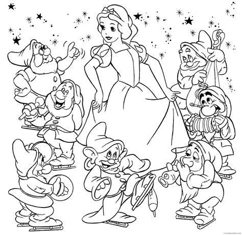 Snow White Printable Coloring Pages & book for kids