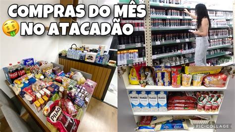 COMPRAS DO MÊS NO ATACADÃO QUANTO GASTAMOS armário e geladeira