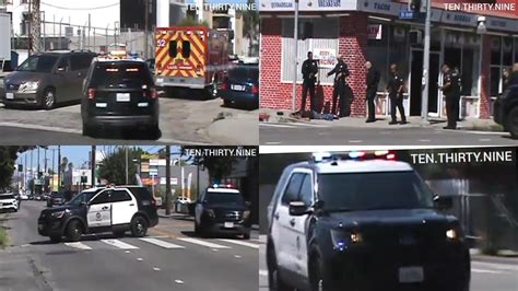 Lapd Units Responding Code 3 Shooting 08 25 2023 Youtube