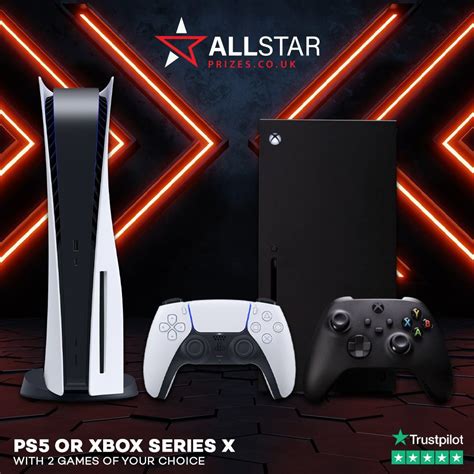 PS5 OR Xbox Series X + 2 Games – All Star Prizes