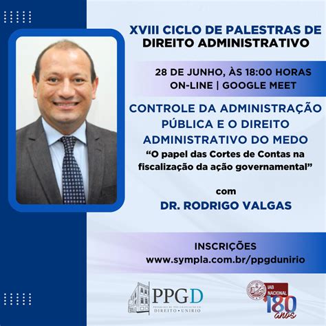 XVIII CICLO DE PALESTRAS DE DIREITO ADMINISTRATIVO Online Sympla