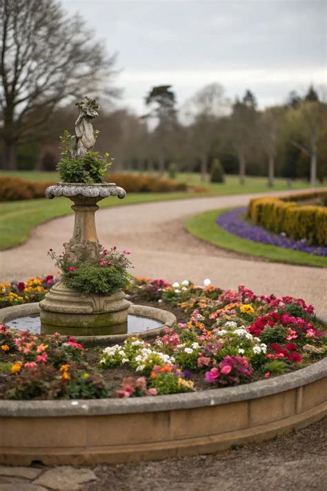 inspiring curved flower bed ideas