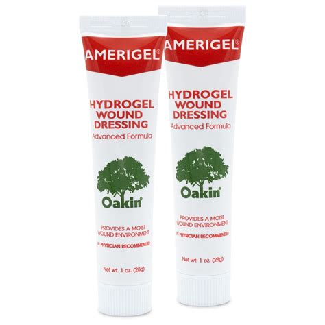 Amerigel Hydrogel Wound Dressing Two Pack 1 Oz Tubes Ulcer Care