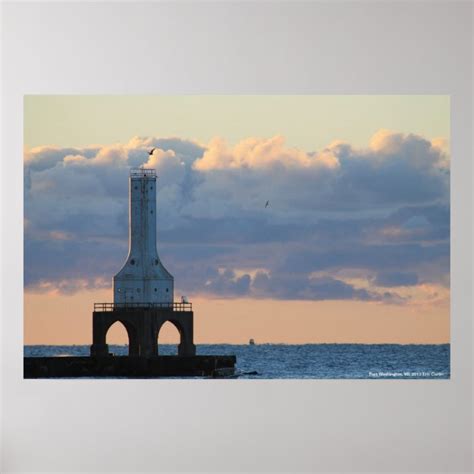 Port Washington, Wi. Lighthouse Poster | Zazzle.com