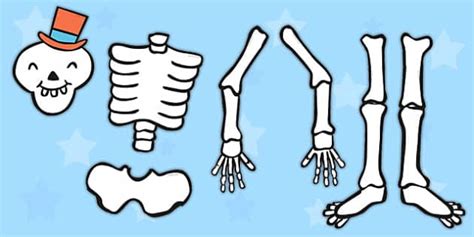 FREE Make A Moving Skeleton Cutting Activity Large To Support