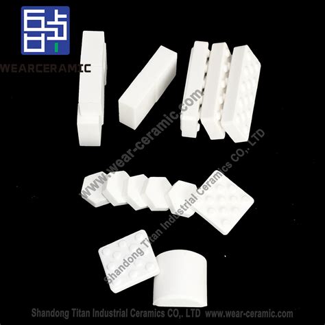 Abrasion Resistant Mosaic Al O Alumina Ceramic Wear Tiles Pieces