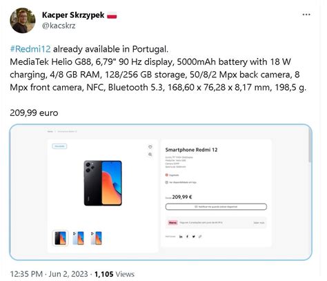 Redmi Listed On Xiaomi Portugal Website With Key Specifications