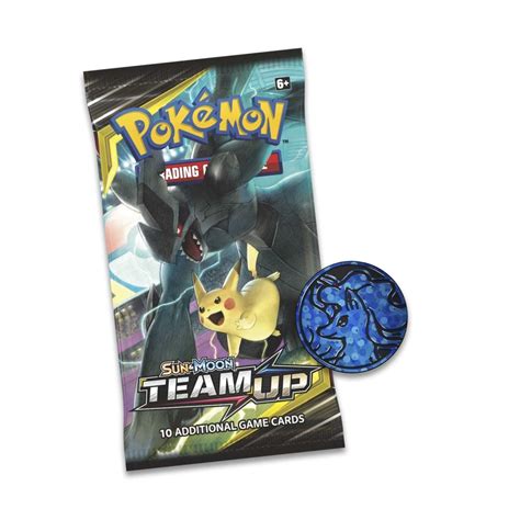 Pokémon Tcg Sun And Moon Team Up 3 Booster Packs Coin And Ultra Necrozma