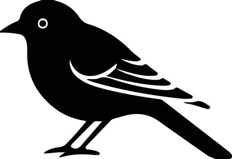 eastern bluebird black silhouette 38100845 Vector Art at Vecteezy