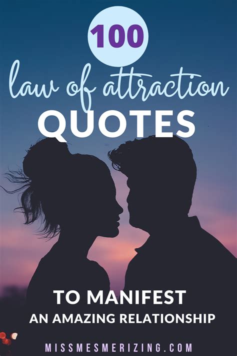 100 Law Of Attraction Quotes To Manifest An Amazing Relationship