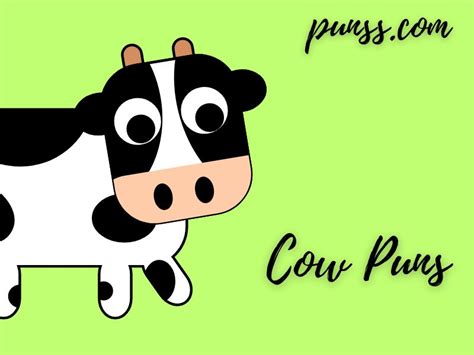 100 Cow Puns: Jokes And One-Liner