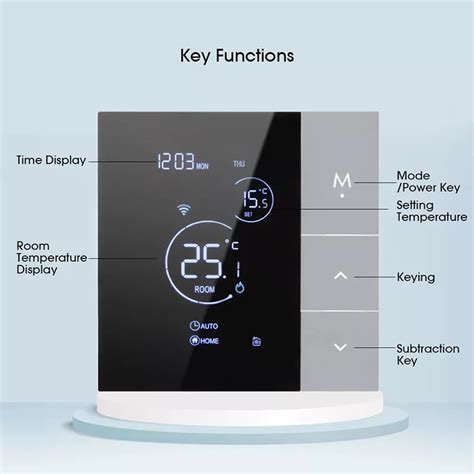 Tuya Smart Thermostat Wifi Underfloor Gas Boiler Water Heating Room Programmable Temperature