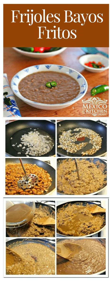 Receta Frijoles Bayos Fritos Cremosos Recetas Mexicanas Receta