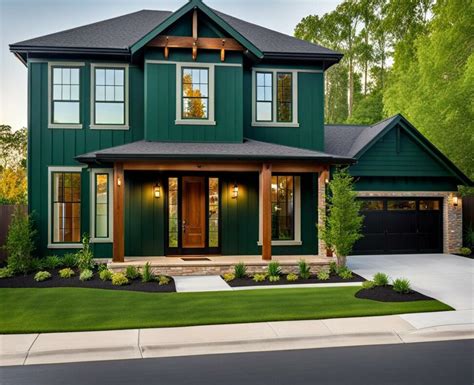 Experience the Riches of Dark Green Exterior Paint Colors - Corley Designs