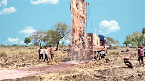 Borewell Drilling 80 फीट में 10 Hp का मोटर Borewell Water Checking