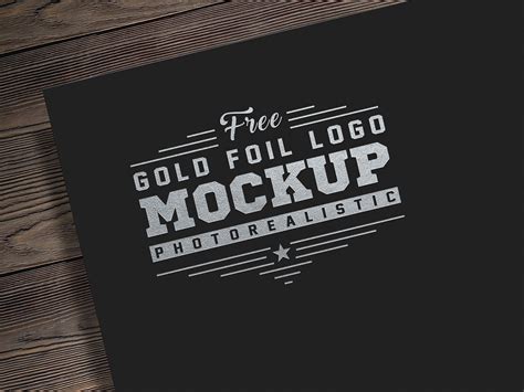 Free Photorealistic Gold And Silver Foil Logo Mockup Psd Good Mockups