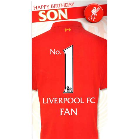 Liverpool Fc Birthday Card Selection Some With Badge Music T