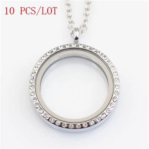 Buy 10 Pcslot 30mm Round Magnetic Floating Locket