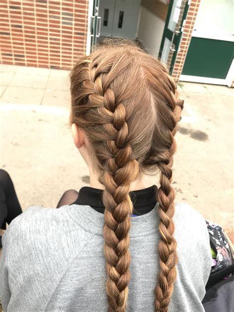 French Braids French Braid Hairstyles French Hair Two French Braids