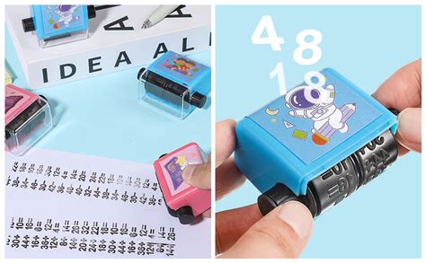 Vyuwast St Ck Math Roller Stempel Roller Digitaler Lehrstempel