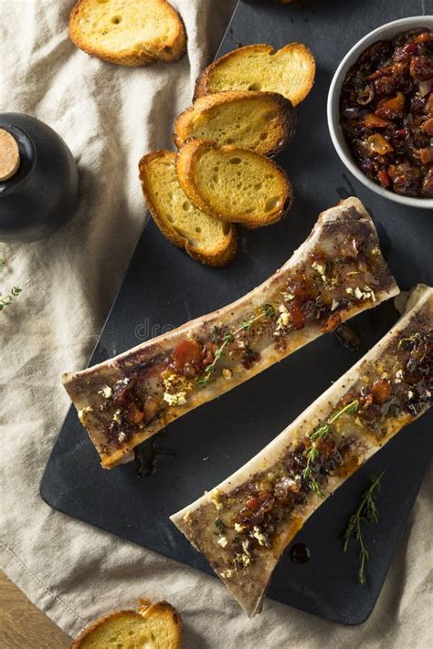 Homemade Roasted Beef Bone Marrow Stock Image Image Of Grill Cooking