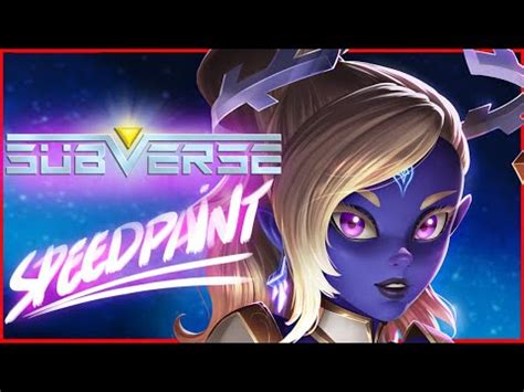 A CUTE SEXY AND BLUE MILF Sova Subverse Speedpaint Timelapse YouTube