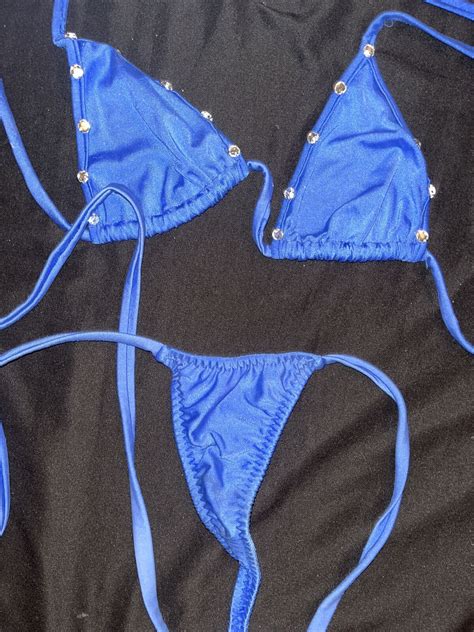 Blue Slingshot Bikini Gem