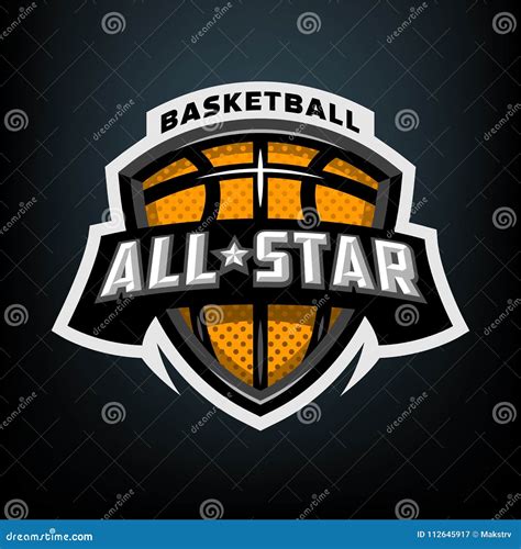 All Star Basketball, Sports Logo Emblem. Stock Vector - Illustration of design, object: 112645917