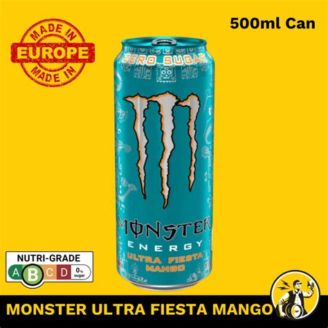 Monster Energy Ultra Fiesta Mango X Ml Zero Sugar Full