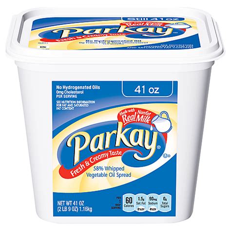 Parkay Fresh & Creamy Taste Vegetable Oil Spread 41 oz | Margarine ...