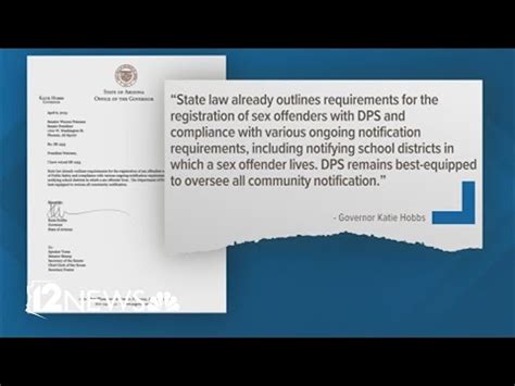 Hobbs Vetoes Sex Offender Bill Youtube