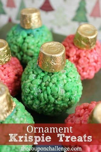 Festive Rice Krispie Treat Ornaments