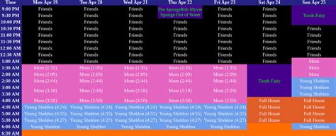 Nick at Nite Schedule As of April 19, 2021 by NickSchedules on DeviantArt