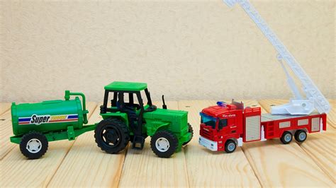 Машинки - Мир машинок - 108 серия: Пожарная машина, трактор. - YouTube
