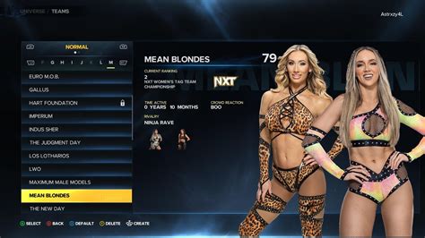 New tag teams that I have for WWE 2K23 in Universe Mode : r/WWE2K22