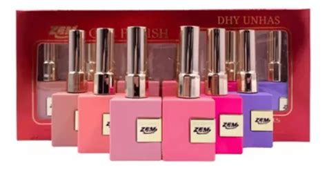 Zem Caixa Cole O J Esmaltes Em Gel Cores Rosa Lil S Nude Ess Ncia Brasileira