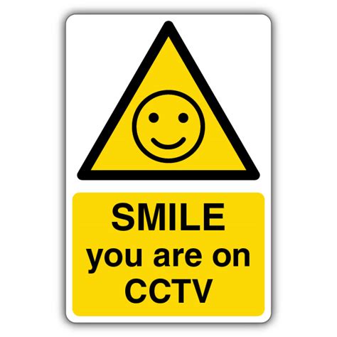 Smile You Are On Cctv Sign Home Surveillance Your Security Sign